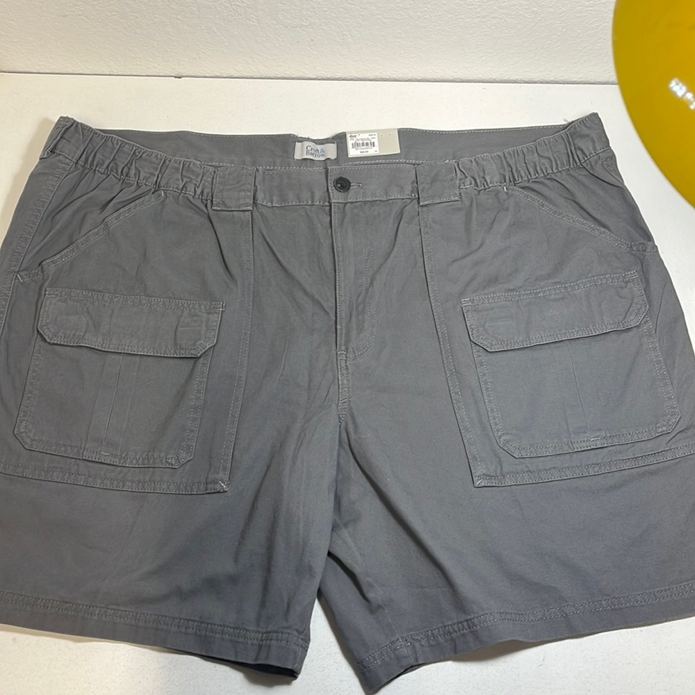 Croft & Barrow Grey Cargo Short Big & Tall size 52